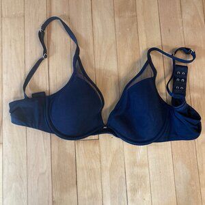 Third Love 24/7 Classic Uplift Plunge Bra Black 34 B